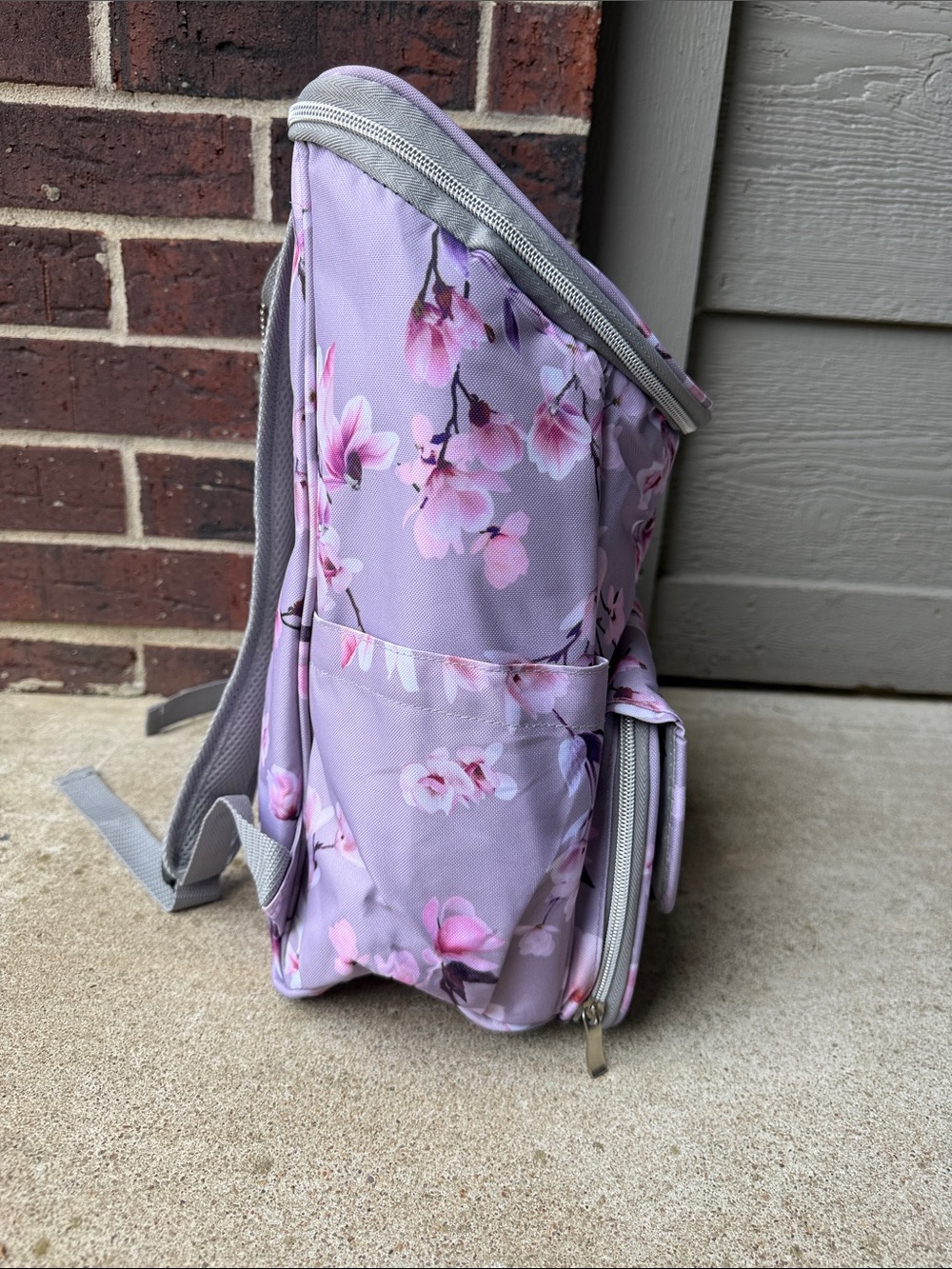 Mobile Dog Gear Lavender Floral Backpack - Picture 6 of 8